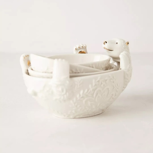 Anthropologie Polar Bear Nesting Measuring Cups NEW - Picture 4 of 16